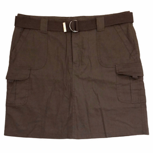 Brown Belted Women's Skort, Size 9